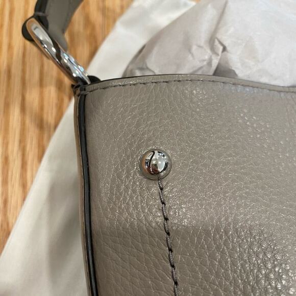 Rebecca Minkoff Jody Pebbled Leather Feed Bag Purse - Picture 9 of 15